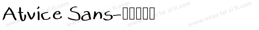 Atvice Sans字体转换